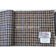 heavy made to measure tweed fabric made by nature material